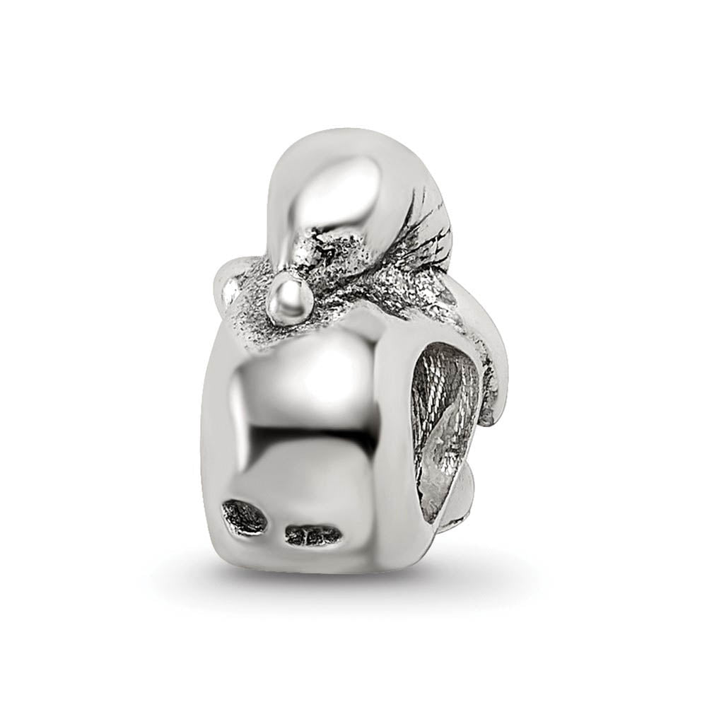 Alternate view of the Sterling Silver Santa Claus Bead Charm by The Black Bow Jewelry Co.