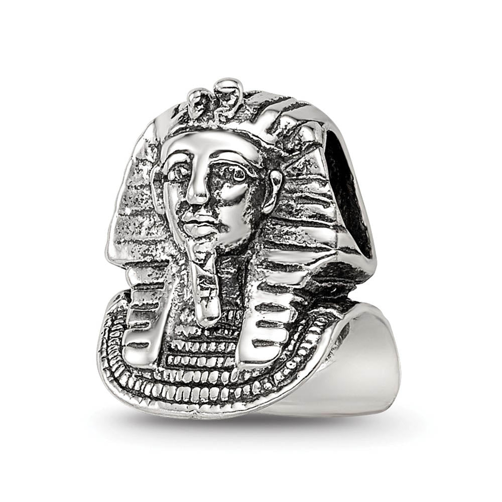 Sterling Silver Pharaoh Bead Charm, Item B9323 by The Black Bow Jewelry Co.