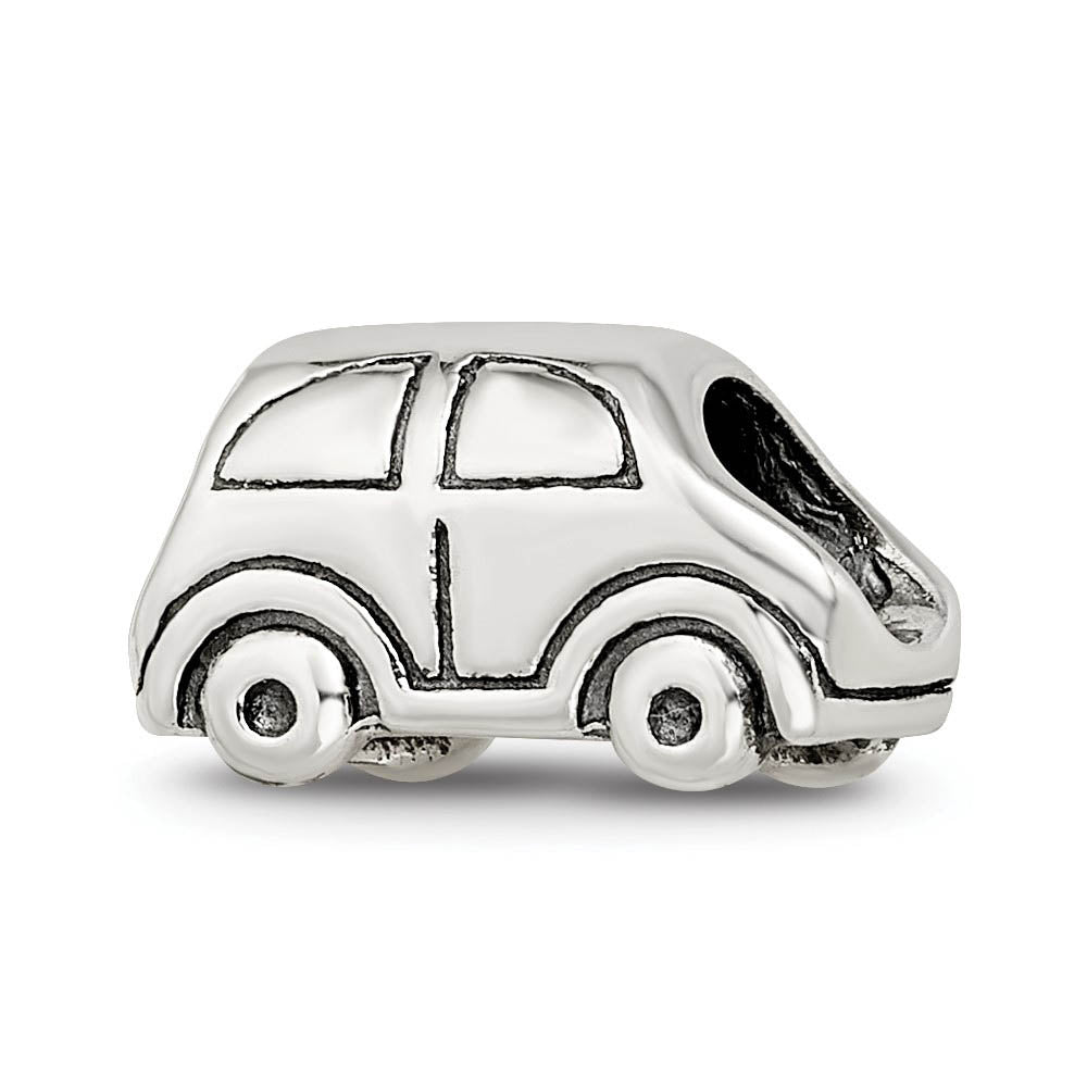 Alternate view of the Sterling Silver Family Car Bead Charm by The Black Bow Jewelry Co.