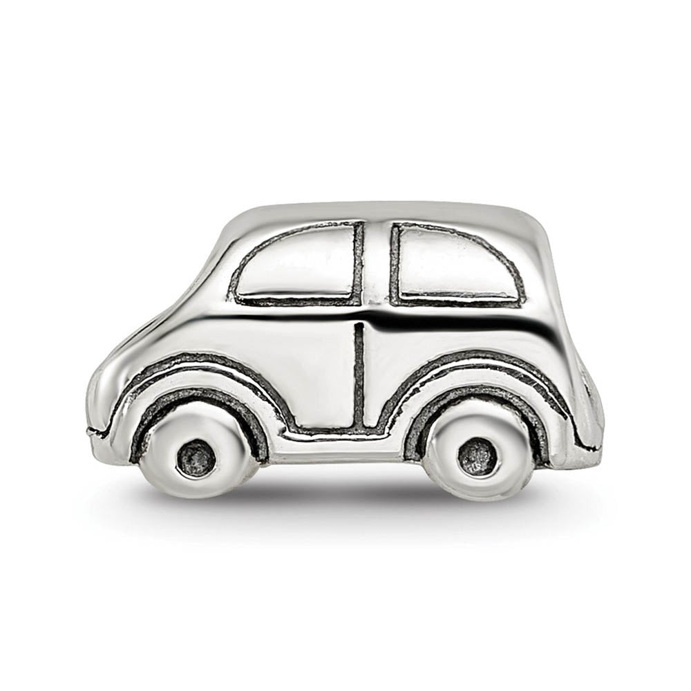 Alternate view of the Sterling Silver Family Car Bead Charm by The Black Bow Jewelry Co.