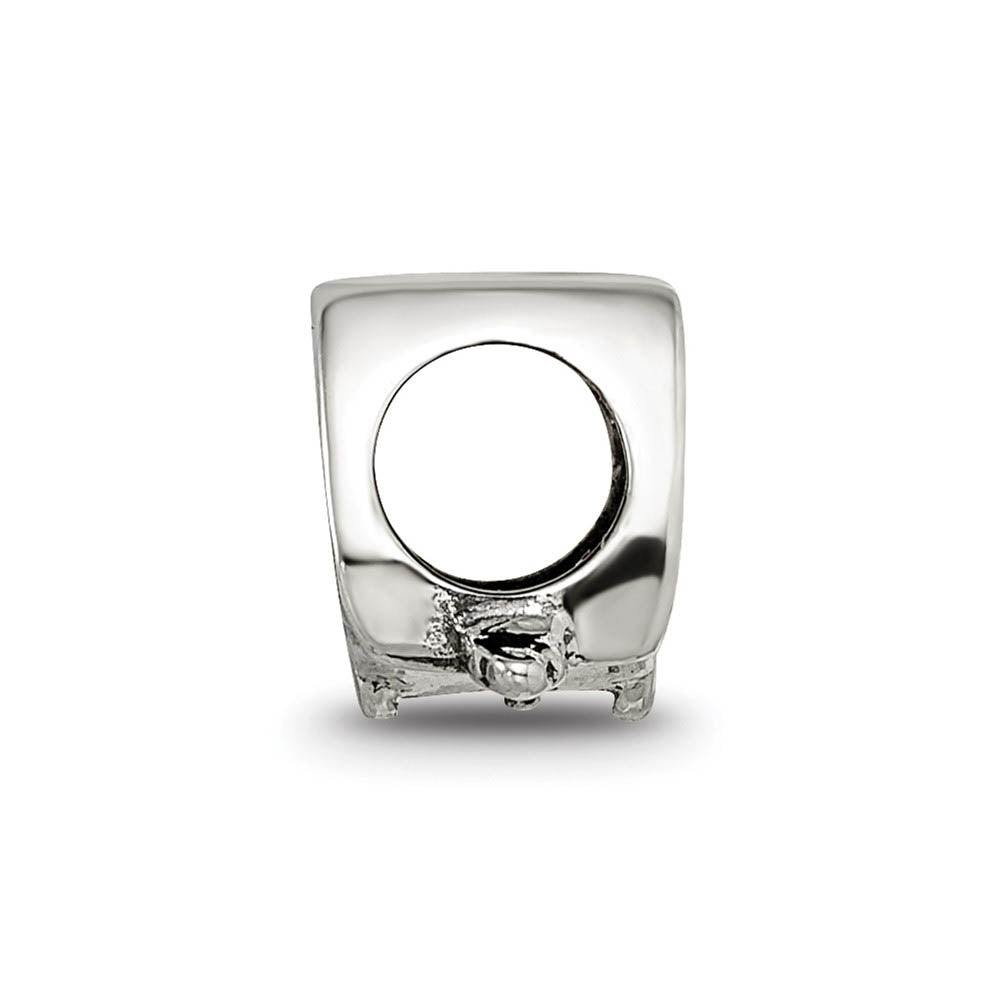 Alternate view of the Sterling Silver Camper Bead Charm by The Black Bow Jewelry Co.