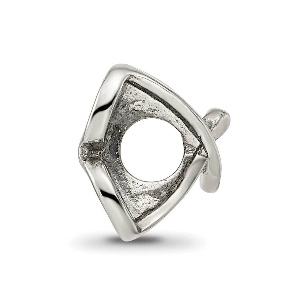 Alternate view of the Sterling Silver Sunglasses Bead Charm by The Black Bow Jewelry Co.