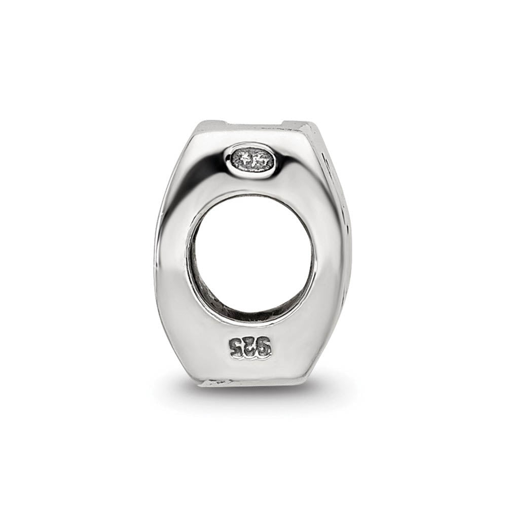 Alternate view of the Sterling Silver Taurus the Bull Zodiac Bead Charm by The Black Bow Jewelry Co.