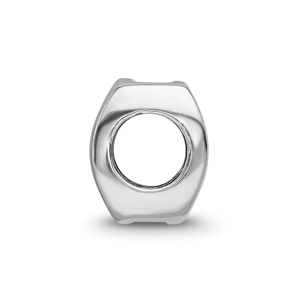 Alternate view of the Sterling Silver Leo the Lion Zodiac Bead Charm by The Black Bow Jewelry Co.