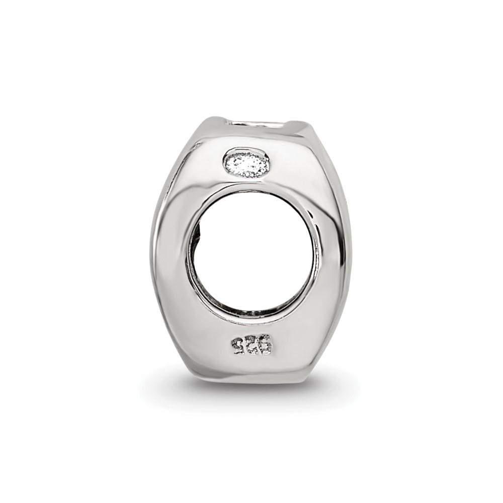 Alternate view of the Sterling Silver Capricorn the Goat Zodiac Bead Charm by The Black Bow Jewelry Co.