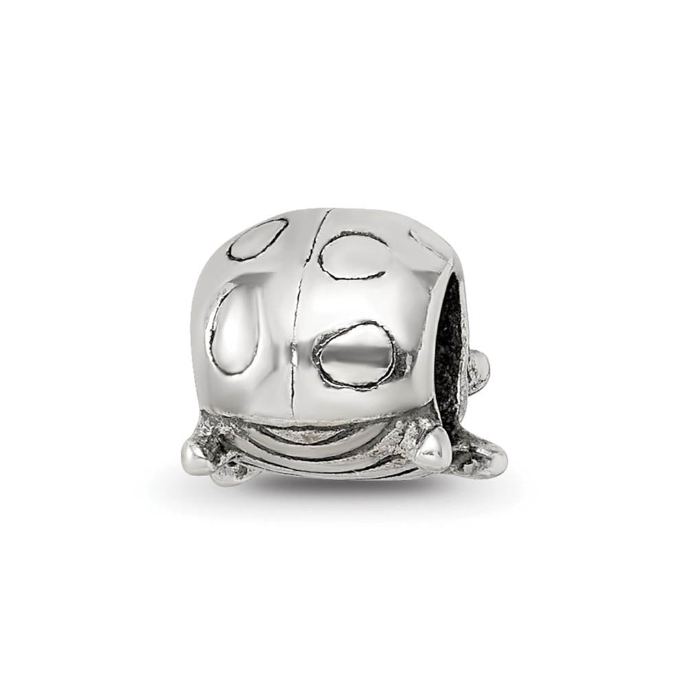 Alternate view of the Sterling Silver Ladybug Bead Charm by The Black Bow Jewelry Co.
