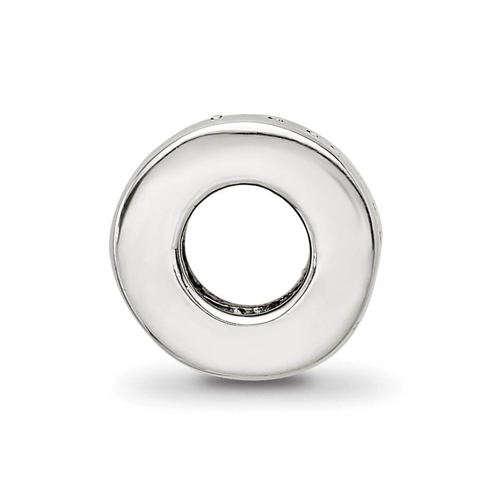 Alternate view of the Sterling Silver Live, Love, Laugh Expression Bead Charm by The Black Bow Jewelry Co.