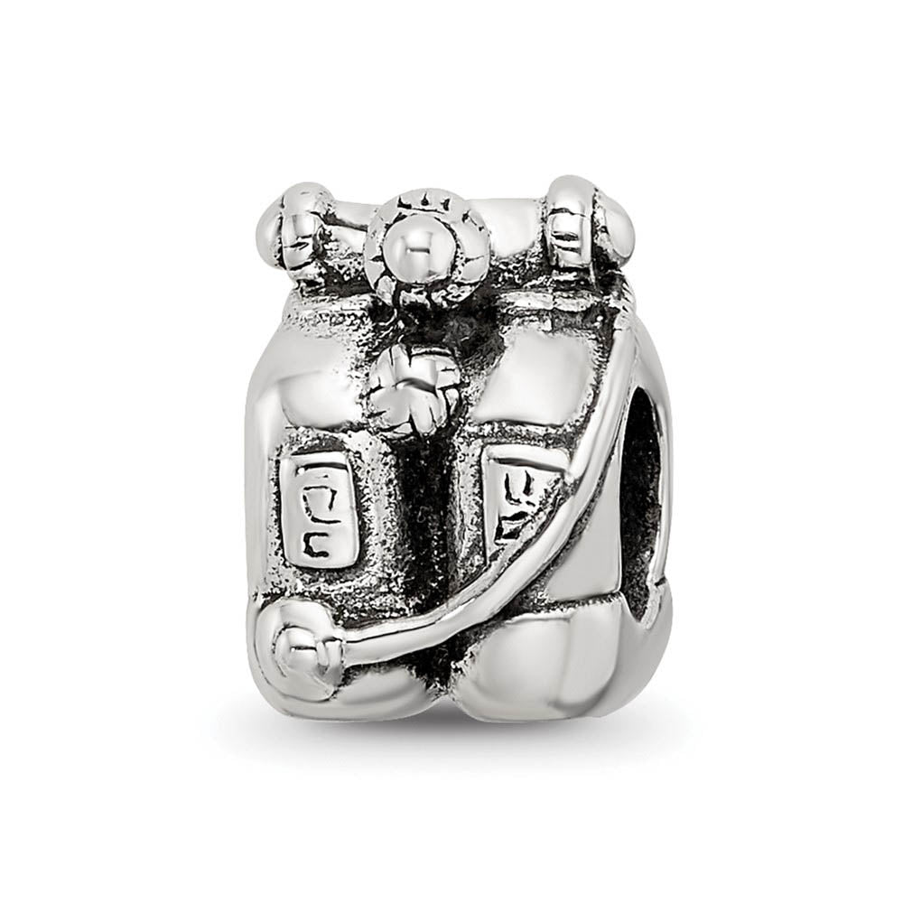 Sterling Silver Scuba Tanks Bead Charm, Item B9855 by The Black Bow Jewelry Co.
