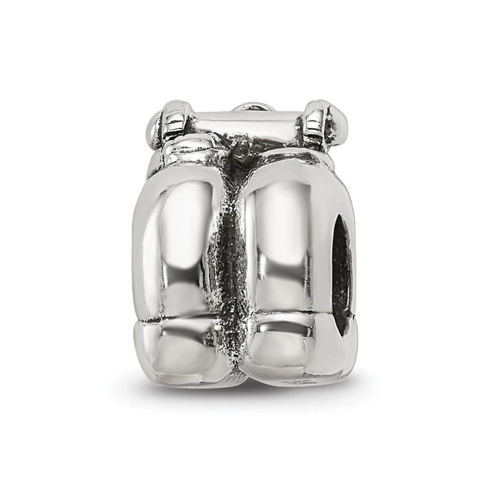 Alternate view of the Sterling Silver Scuba Tanks Bead Charm by The Black Bow Jewelry Co.