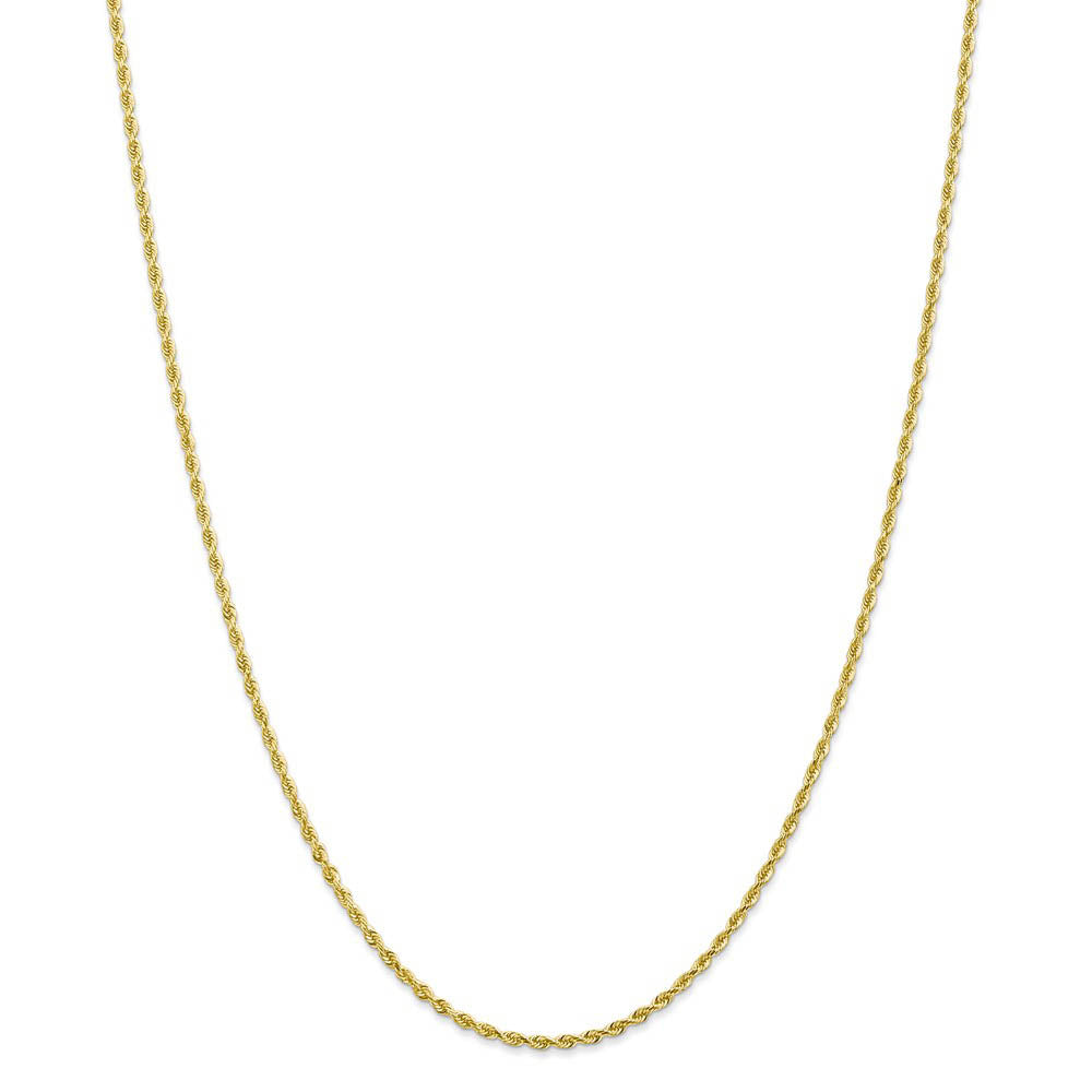 Alternate view of the 2mm 10k Yellow Gold D/C Quadruple Rope Chain Necklace by The Black Bow Jewelry Co.