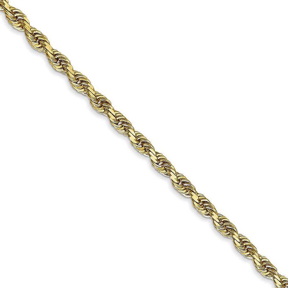 3mm 10k Yellow Gold D/C Quadruple Rope Chain Necklace, Item C10124 by The Black Bow Jewelry Co.