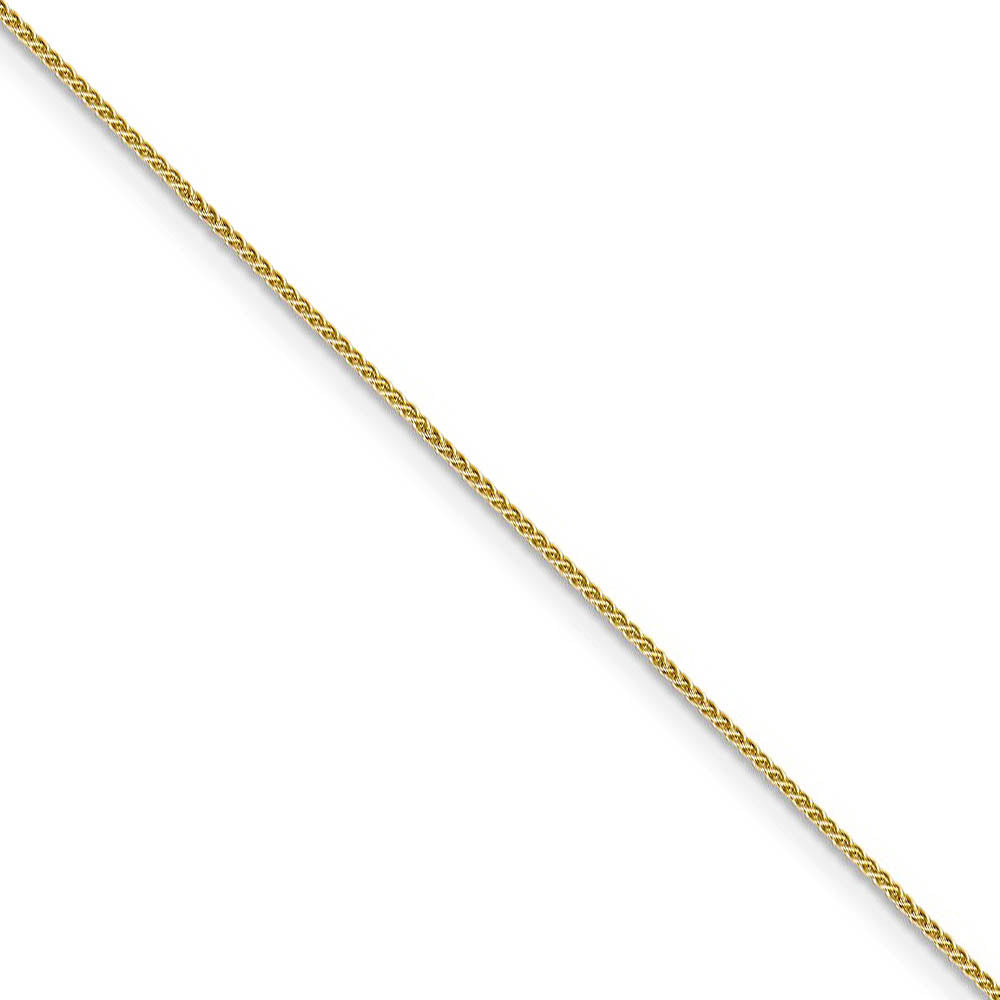 0.8mm 10k Yellow Gold Solid Spiga Chain Necklace, Item C10166 by The Black Bow Jewelry Co.
