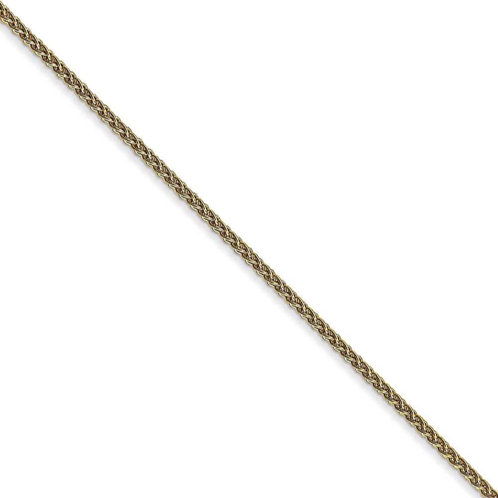 1.25mm 10K Yellow Gold Solid Spiga Chain Bracelet, 7 Inch, Item C10167-07 by The Black Bow Jewelry Co.