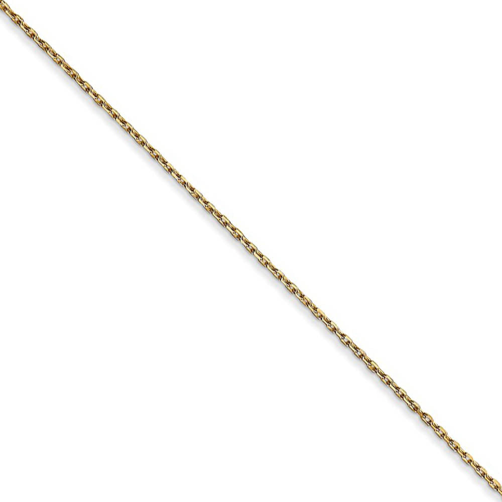 Alternate view of the 14k Yellow Gold Simple Cowboy Hat Necklace by The Black Bow Jewelry Co.