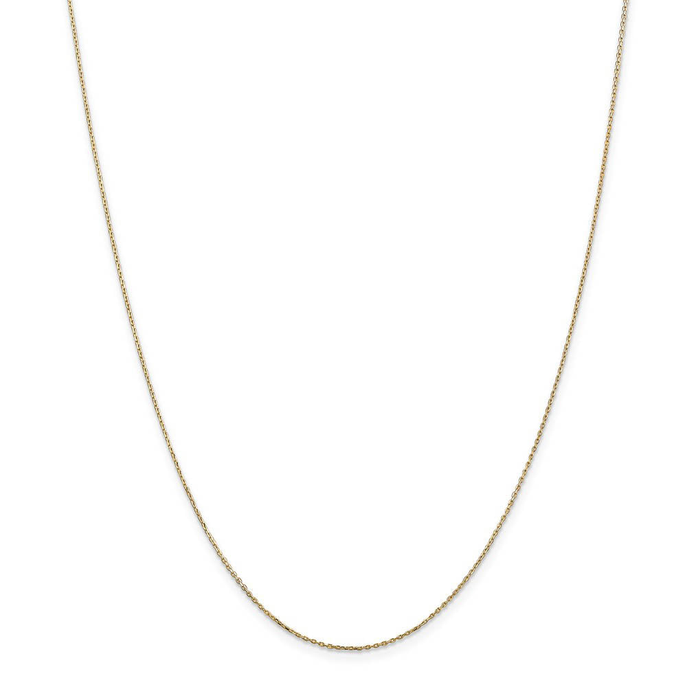 Alternate view of the 14k Yellow Gold Claddagh Necklace, 20mm by The Black Bow Jewelry Co.