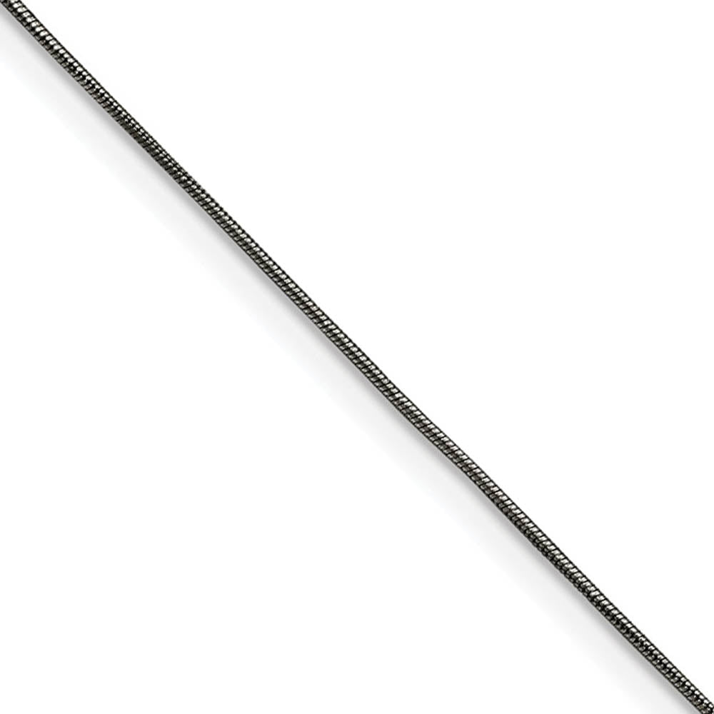 0.9mm Stainless Steel Polished Snake Chain Necklace, Item C10287 by The Black Bow Jewelry Co.