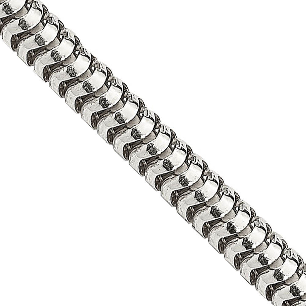 3mm Sterling Silver Solid Classic Round Snake Chain Necklace, Item C10308 by The Black Bow Jewelry Co.