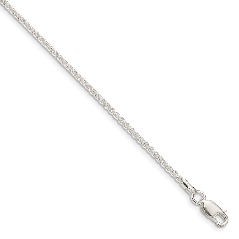 1.6mm Sterling Silver Solid Round Spiga Chain Necklace, Item C10322 by The Black Bow Jewelry Co.