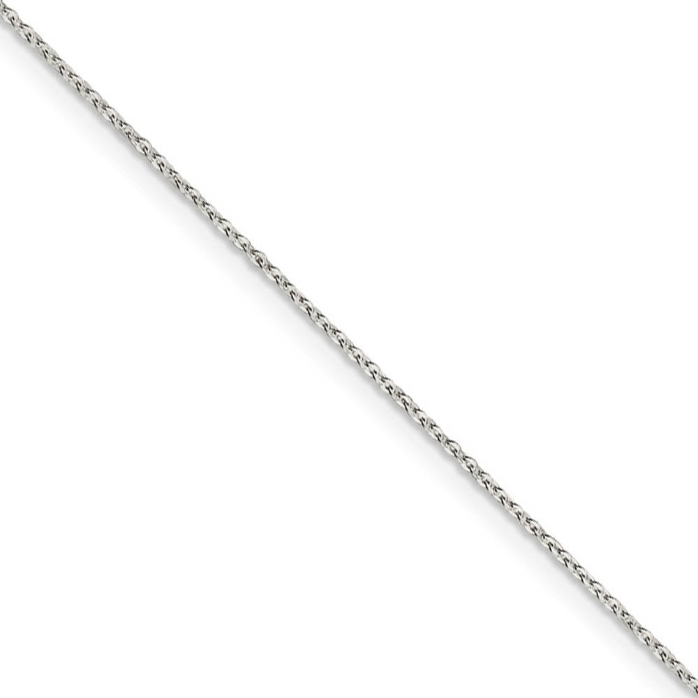 1.1mm Sterling Silver Flat Cable Chain Necklace, Item C10358 by The Black Bow Jewelry Co.