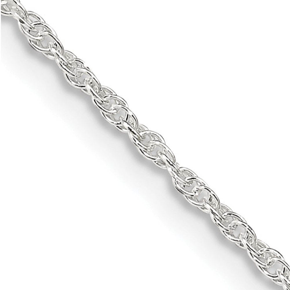 1.6mm, Sterling Silver Solid Loose Rope Chain Necklace, Item C10387 by The Black Bow Jewelry Co.