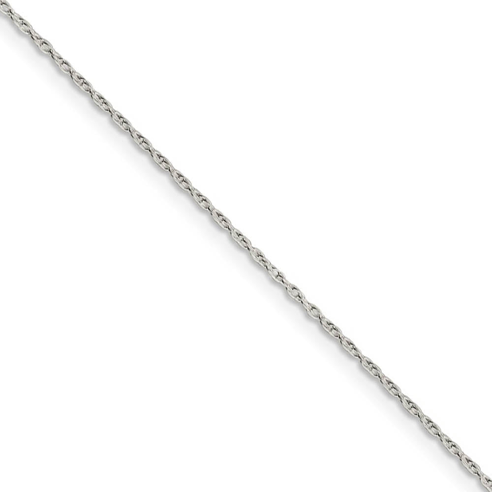1.25mm Sterling Silver Solid Loose Rope Chain Necklace, Item C10394 by The Black Bow Jewelry Co.