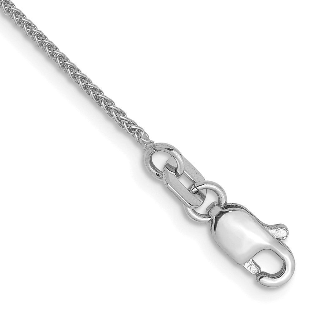 1mm 14K Yellow or White Gold Solid Spiga Chain Anklet, 9 Inch, Item C10576-A by The Black Bow Jewelry Co.