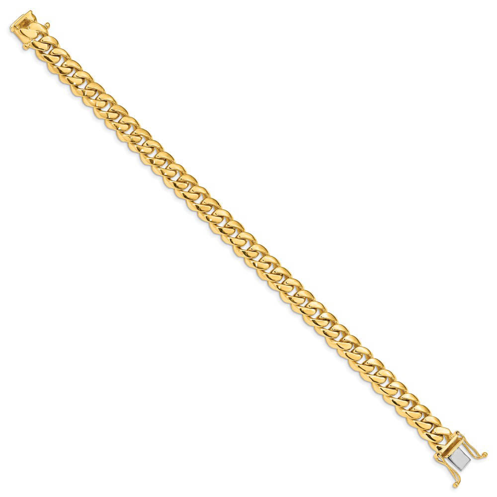 Alternate view of the Mens 8.75mm 14K Yellow Gold Miami Cuban (Curb) Chain Bracelet, 8.25 In by The Black Bow Jewelry Co.