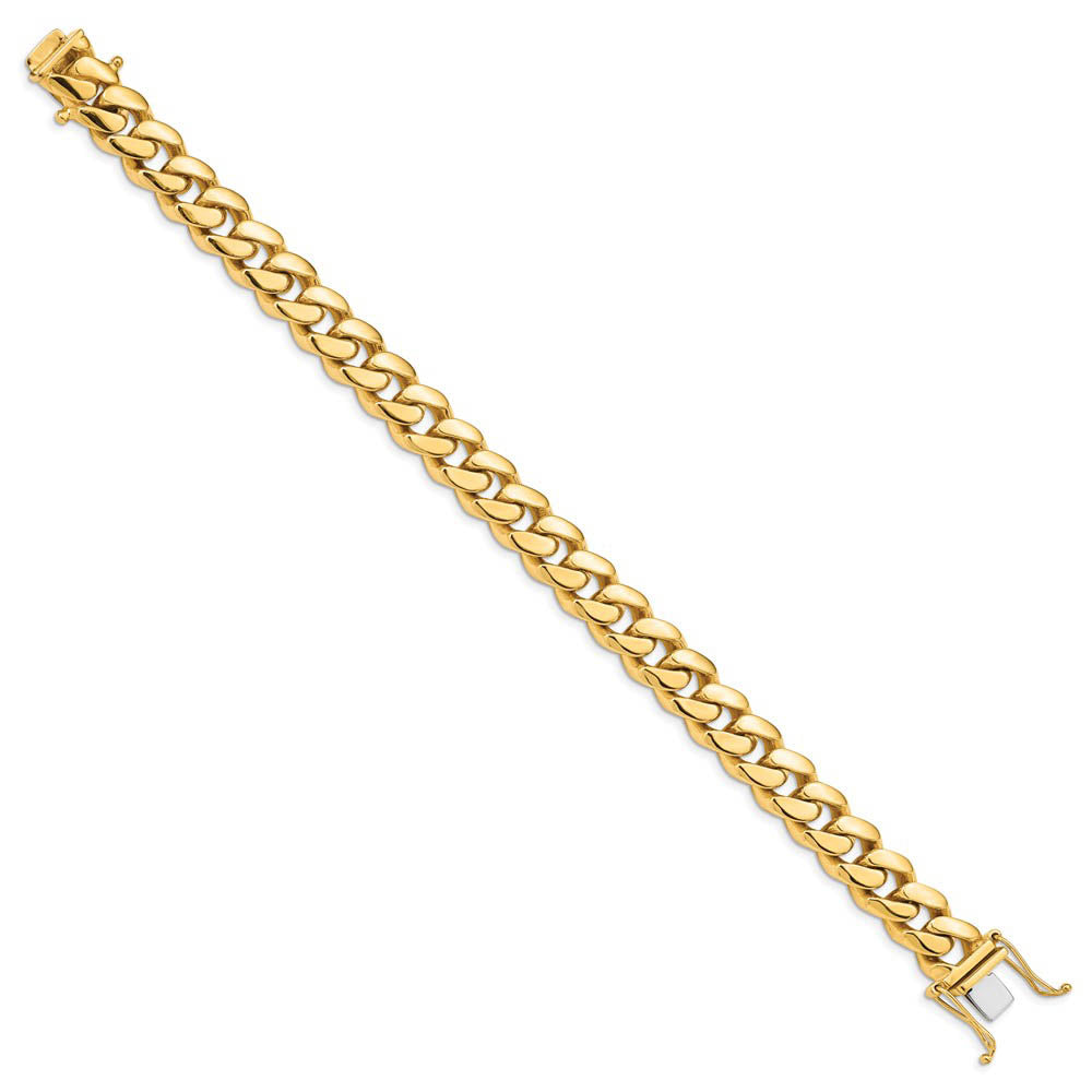 Alternate view of the Mens 10.7mm 14K Yellow Gold Miami Cuban (Curb) Chain Bracelet, 8.25 In by The Black Bow Jewelry Co.