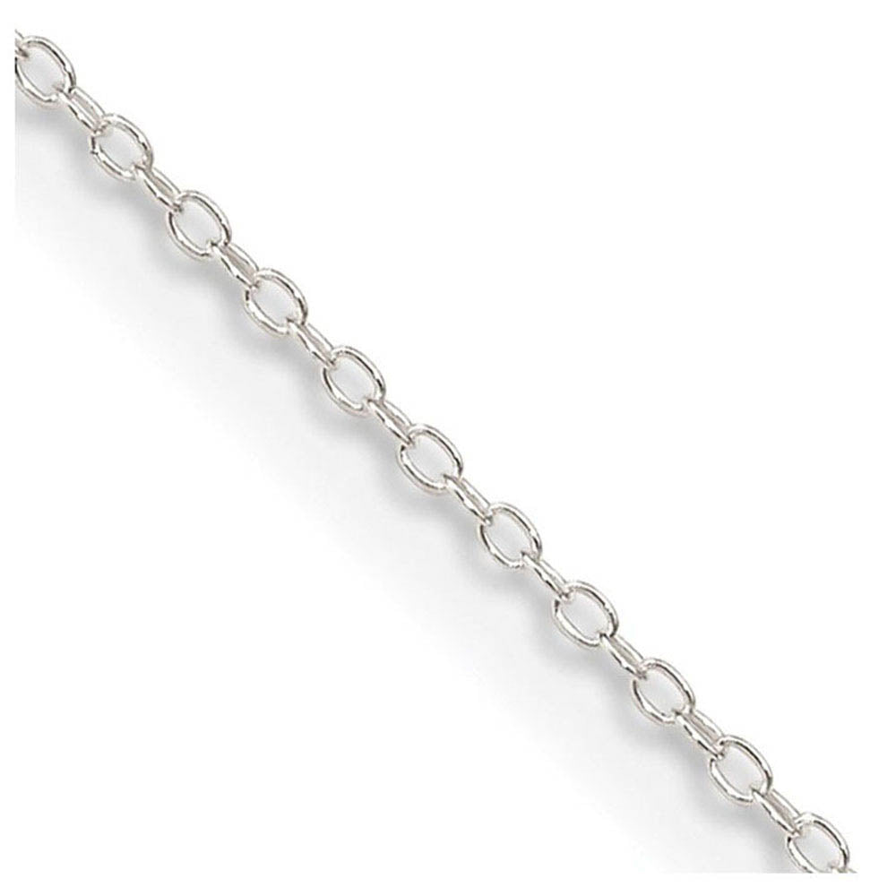 1mm, Sterling Silver Solid Cable Chain Necklace, Item C10742 by The Black Bow Jewelry Co.