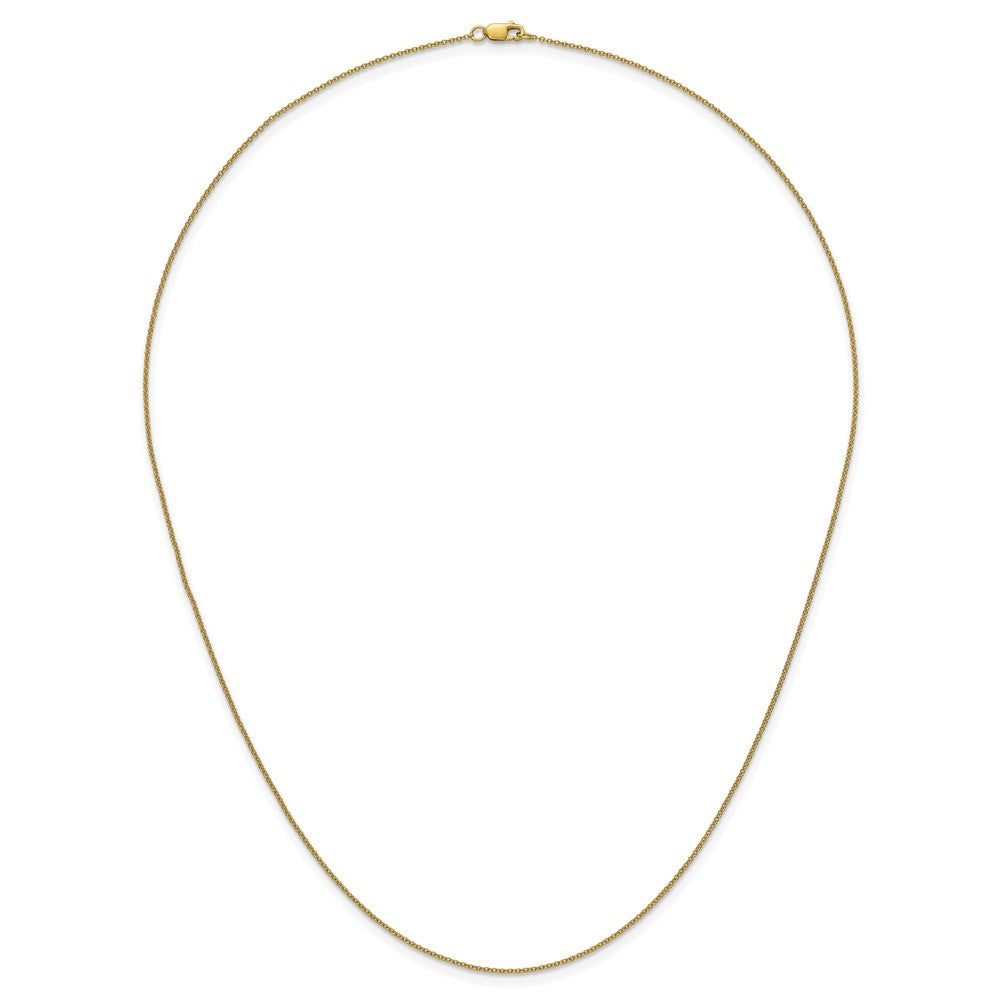Alternate view of the 1/20 14K Gold Filled 1.15mm Solid Cable Chain Necklace, 20 Inch by The Black Bow Jewelry Co.