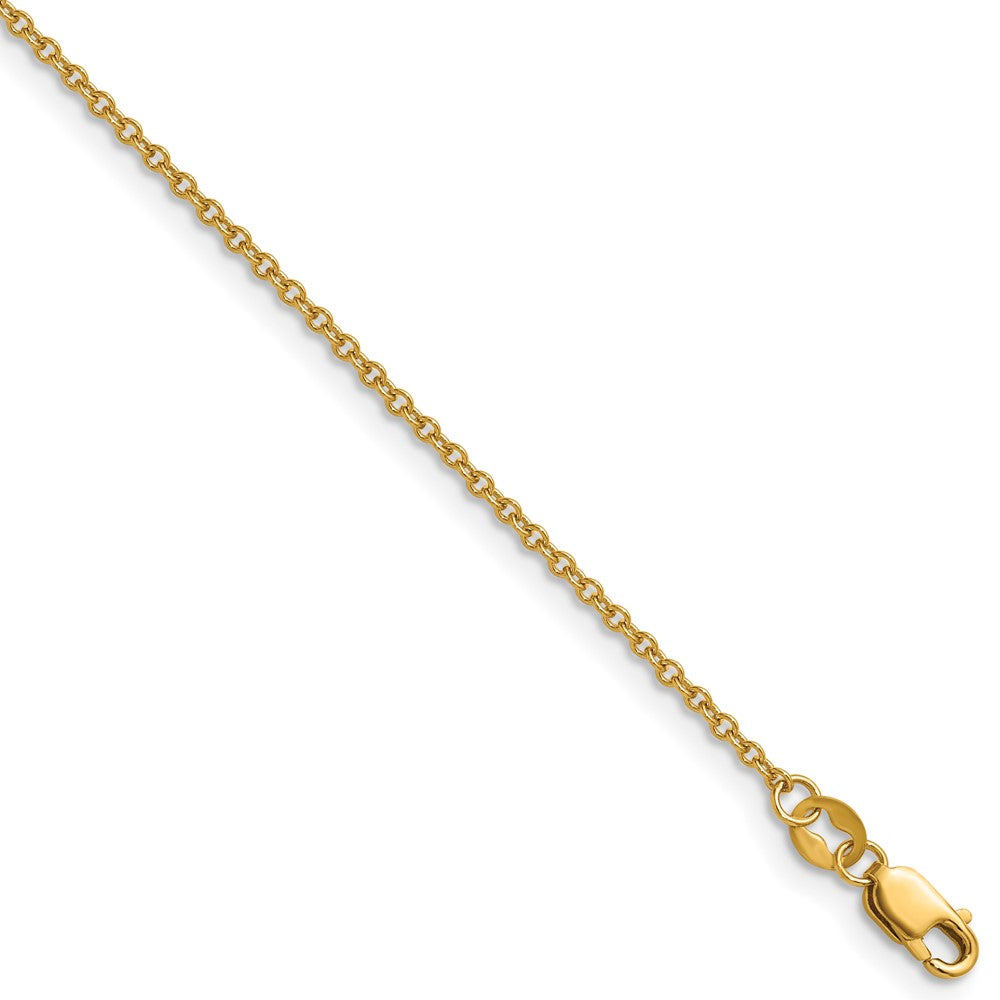 1/20 14K Gold Filled 1.6mm Solid Cable Chain Necklace