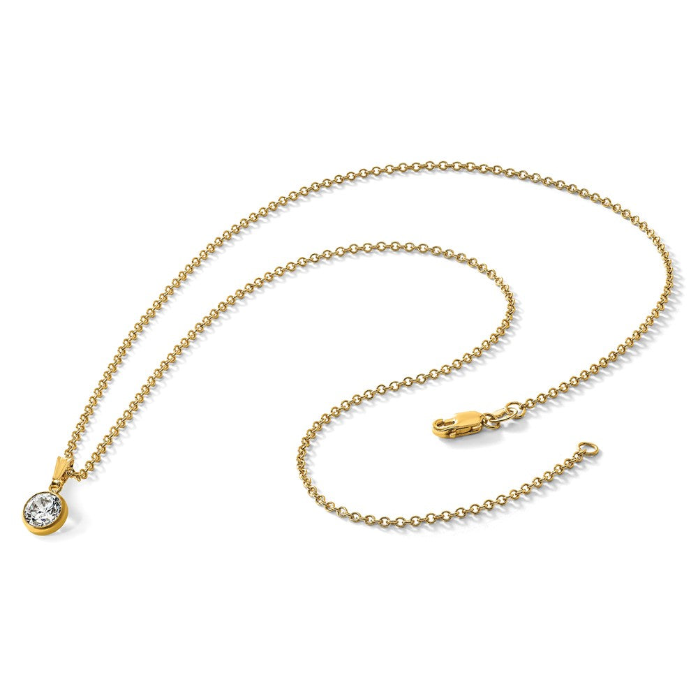 Alternate view of the 1/20 14K Gold Filled 1.6mm Solid Cable Chain Necklace, 20 Inch by The Black Bow Jewelry Co.
