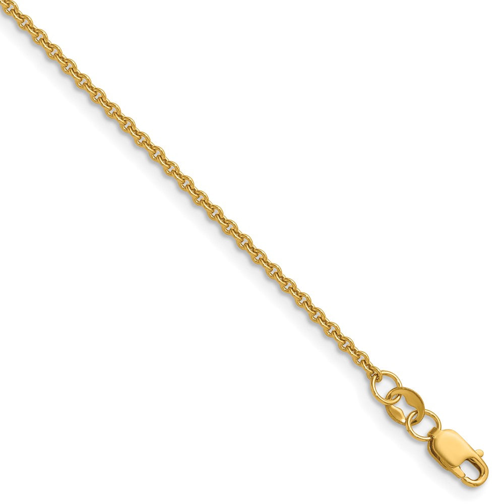 1/20 14K Gold Filled 1.7mm Solid Cable Chain Necklace
