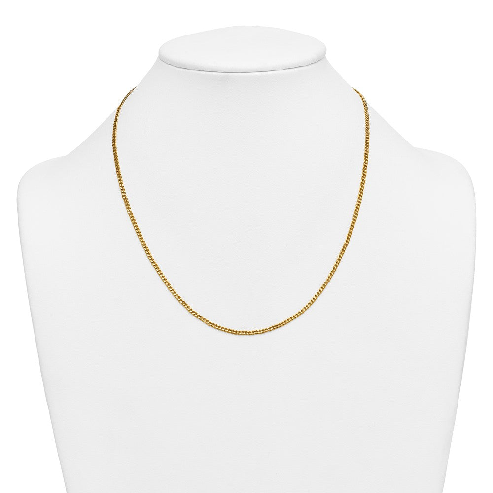 Alternate view of the 1/20 14K Gold Filled 1.7mm Solid Cable Chain Necklace, 20 Inch by The Black Bow Jewelry Co.