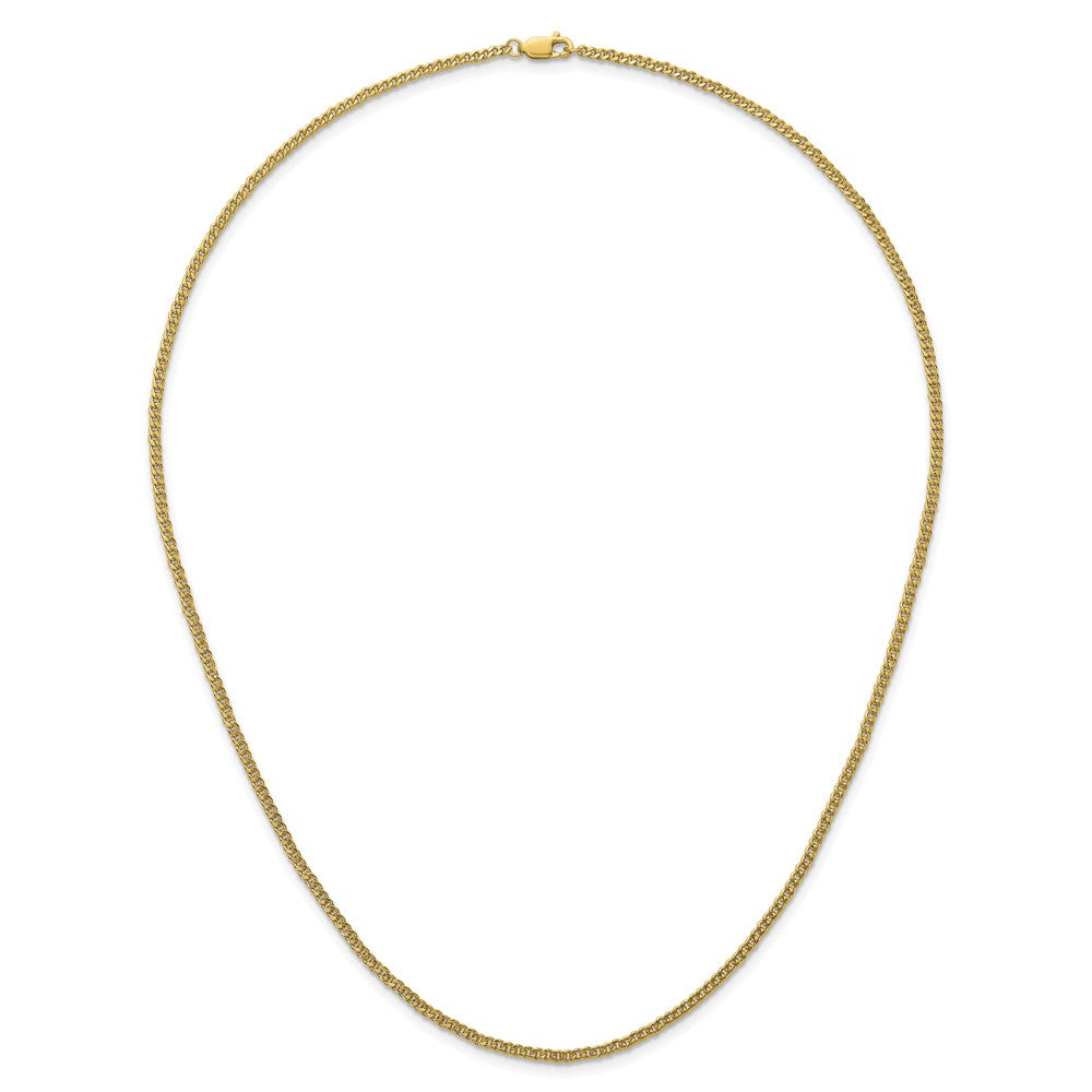 Alternate view of the 1/20 14K Gold Filled 1.7mm Solid Cable Chain Necklace, 20 Inch by The Black Bow Jewelry Co.