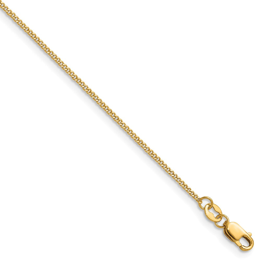 1/20 14K Gold Filled 1.25mm Solid Curb Chain Necklace, Item C10876 by The Black Bow Jewelry Co.