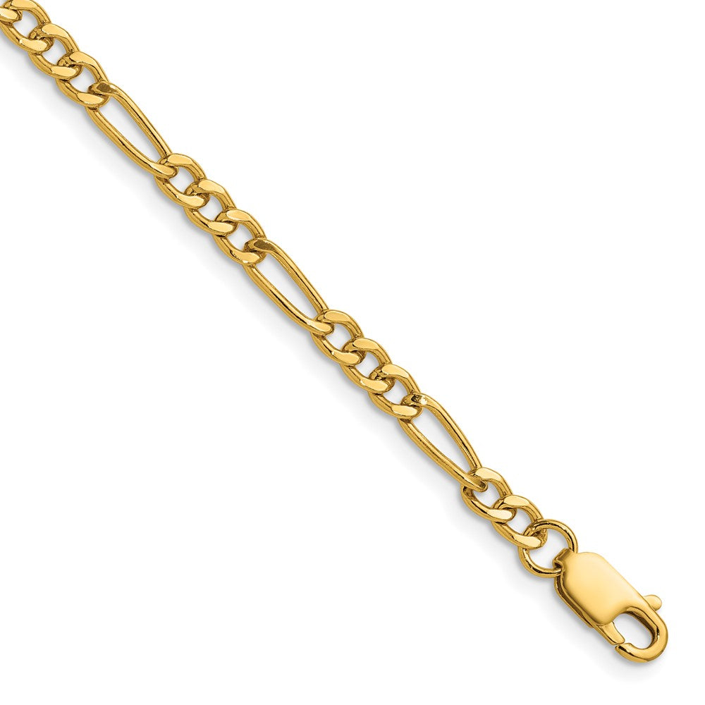 1/20 14K Gold Filled 3.75mm Solid Figaro Chain Necklace