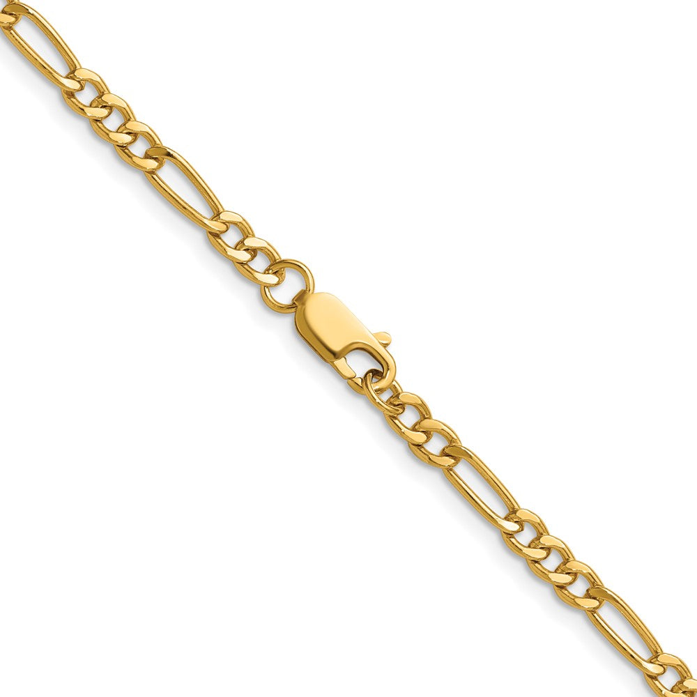 Alternate view of the 1/20 14K Gold Filled 3.75mm Solid Figaro Chain Necklace, 20 Inch by The Black Bow Jewelry Co.