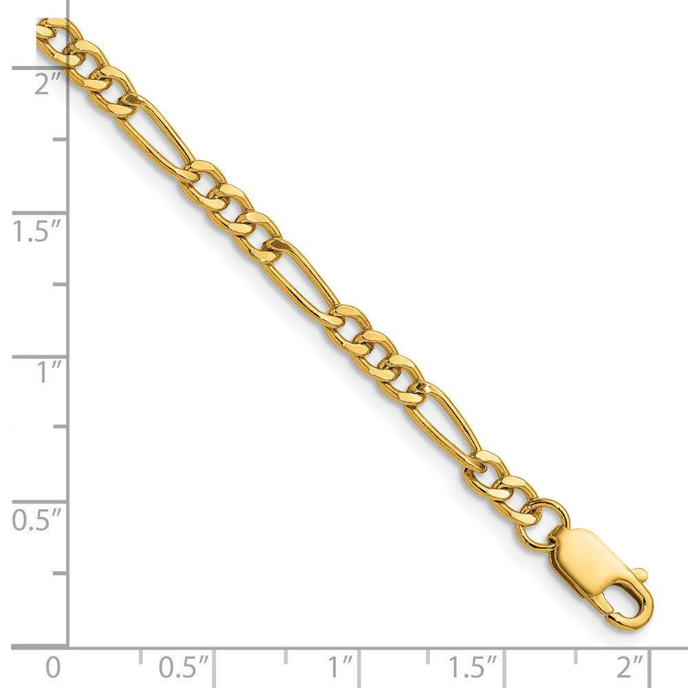 Alternate view of the 1/20 14K Gold Filled 3.75mm Solid Figaro Chain Necklace, 20 Inch by The Black Bow Jewelry Co.