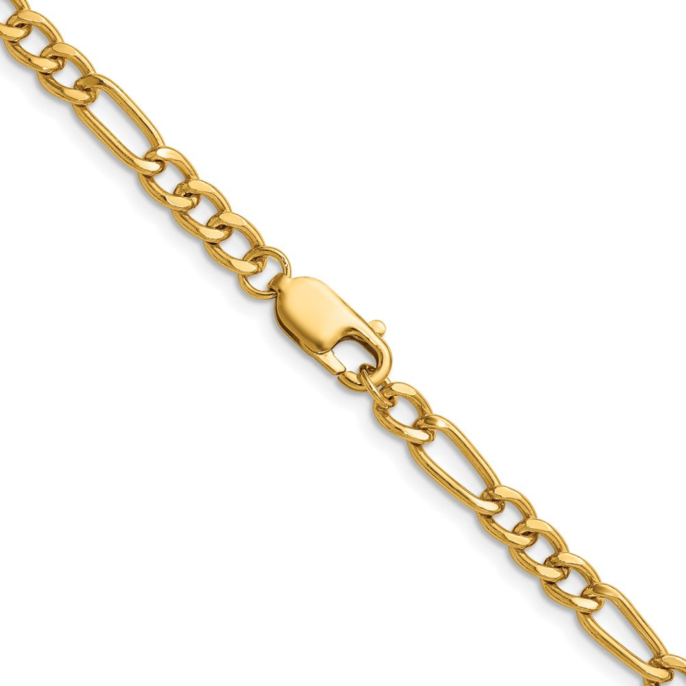 Alternate view of the 1/20 14K Gold Filled 4.6mm Solid Figaro Chain Necklace, 18 Inch by The Black Bow Jewelry Co.