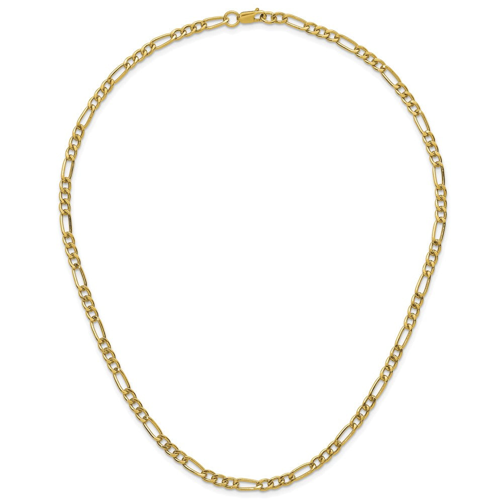 Alternate view of the 1/20 14K Gold Filled 4.6mm Solid Figaro Chain Necklace, 20 inch by The Black Bow Jewelry Co.
