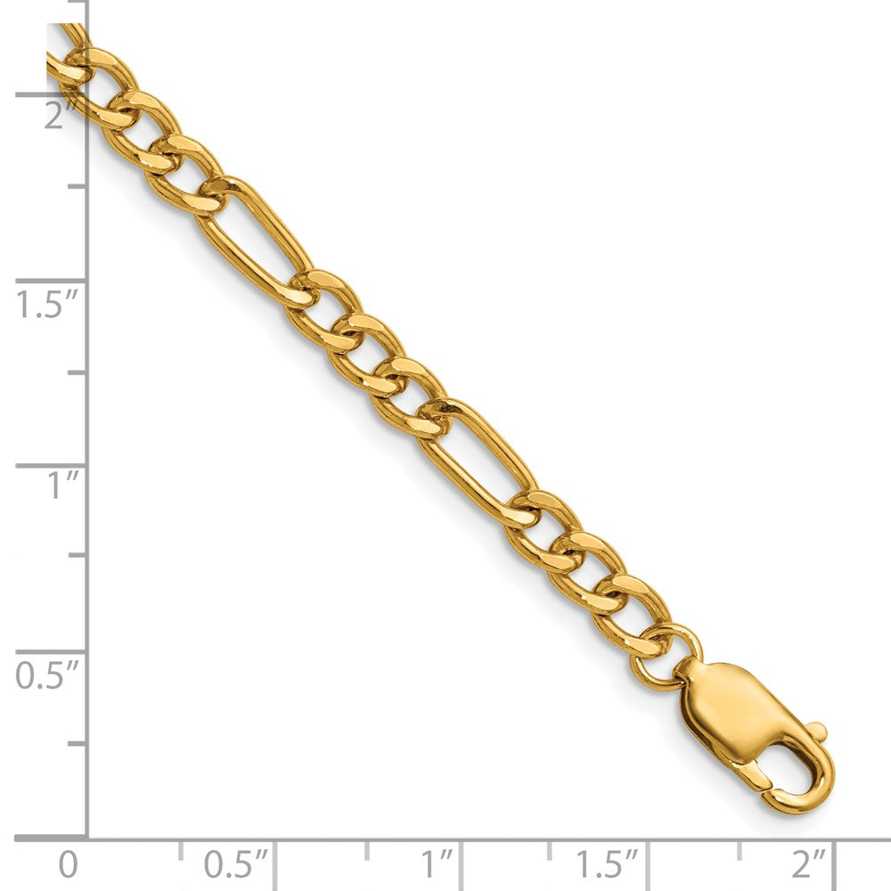 Alternate view of the 1/20 14K Gold Filled 4.6mm Solid Figaro Chain Necklace, 20 inch by The Black Bow Jewelry Co.