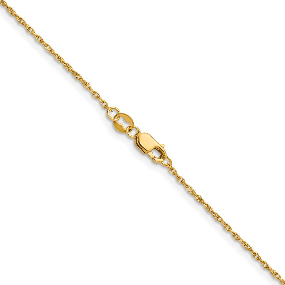 Alternate view of the 1/20 14K Gold Filled 1.2mm Solid Ropa Chain Necklace by The Black Bow Jewelry Co.