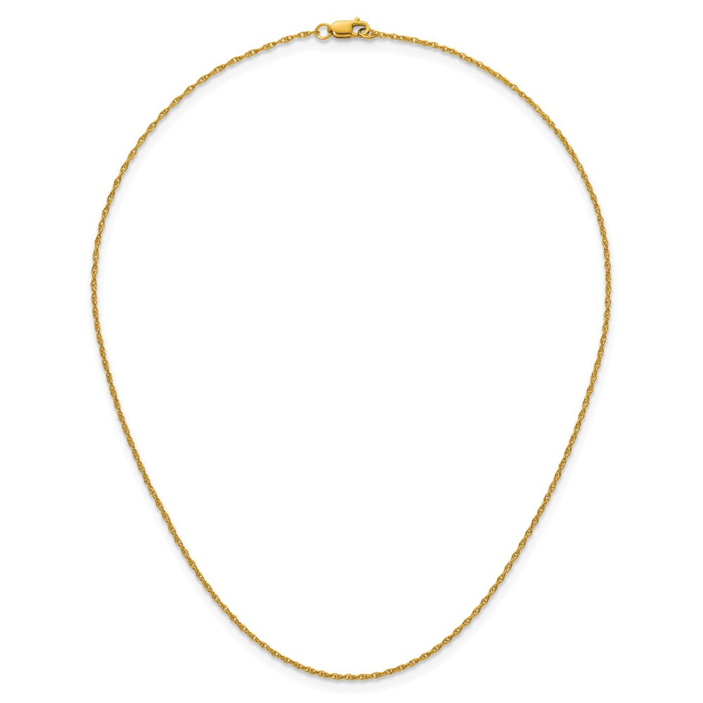 Alternate view of the 1/20 14K Gold Filled 1.2mm Solid Ropa Chain Necklace by The Black Bow Jewelry Co.