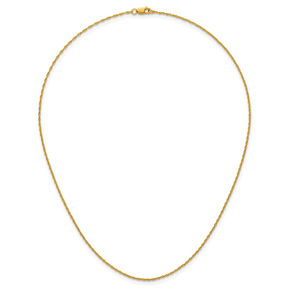 Alternate view of the 1/20 14K Gold Filled 1.2mm Solid Ropa Chain Necklace, 16 Inch by The Black Bow Jewelry Co.