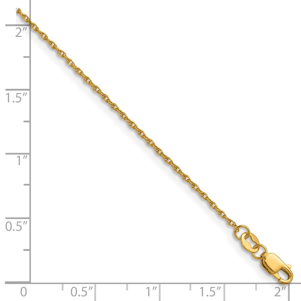 Alternate view of the 1/20 14K Gold Filled 1.2mm Solid Ropa Chain Necklace, 18 Inch by The Black Bow Jewelry Co.