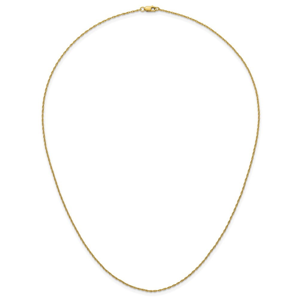 Alternate view of the 1/20 14K Gold Filled 1.2mm Solid Ropa Chain Necklace, 20 Inch by The Black Bow Jewelry Co.