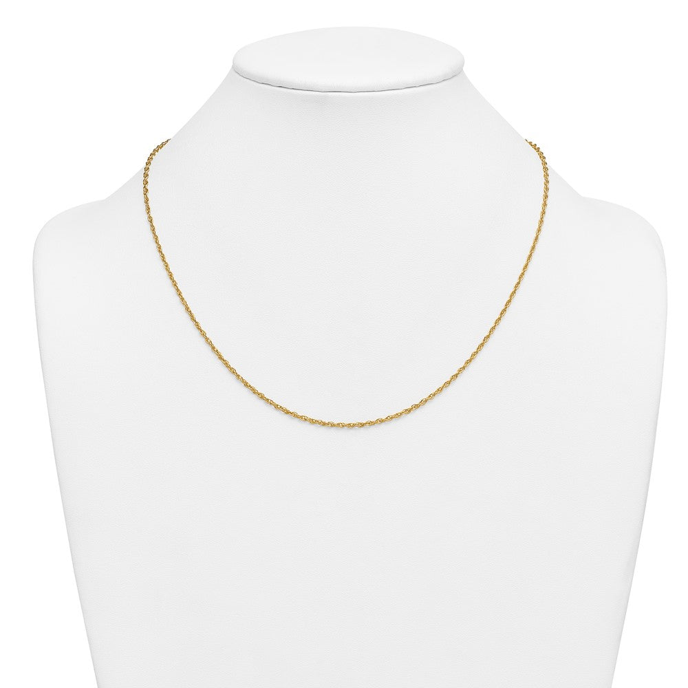 Alternate view of the 1/20 14K Gold Filled 2mm Solid Ropa Chain Necklace, 20 Inch by The Black Bow Jewelry Co.