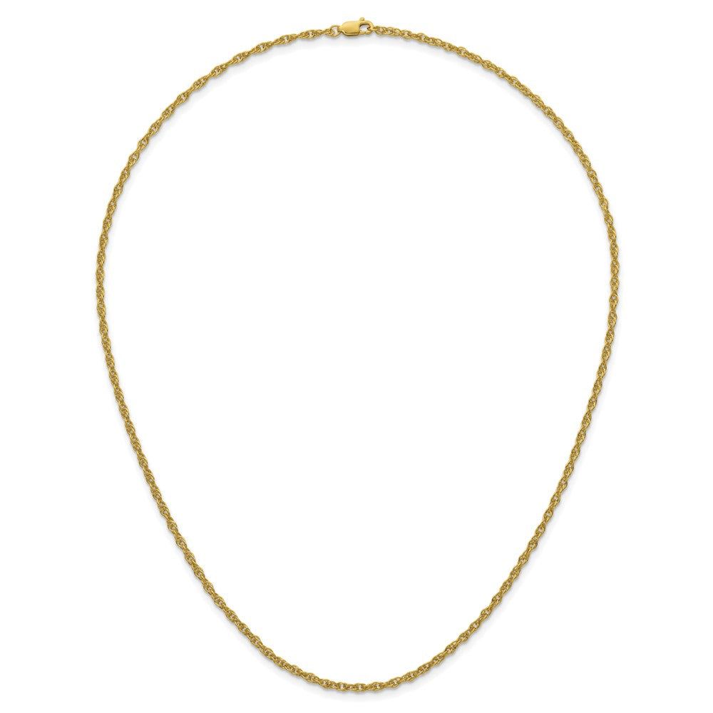 Alternate view of the 1/20 14K Gold Filled 2.5mm Solid Ropa Chain Necklace, 20 Inch by The Black Bow Jewelry Co.