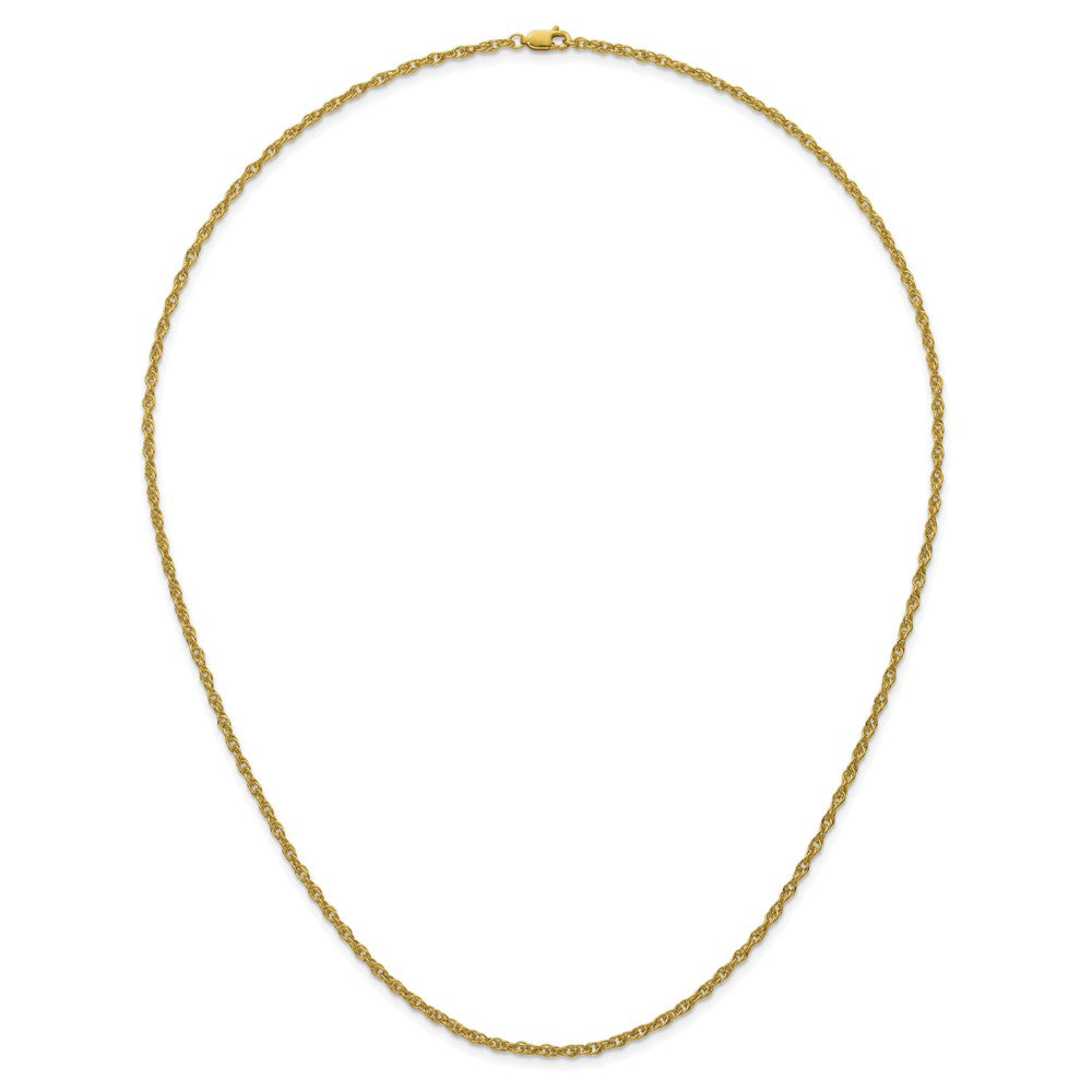 Alternate view of the 1/20 14K Gold Filled 2.5mm Solid Ropa Chain Necklace, 22 Inch by The Black Bow Jewelry Co.